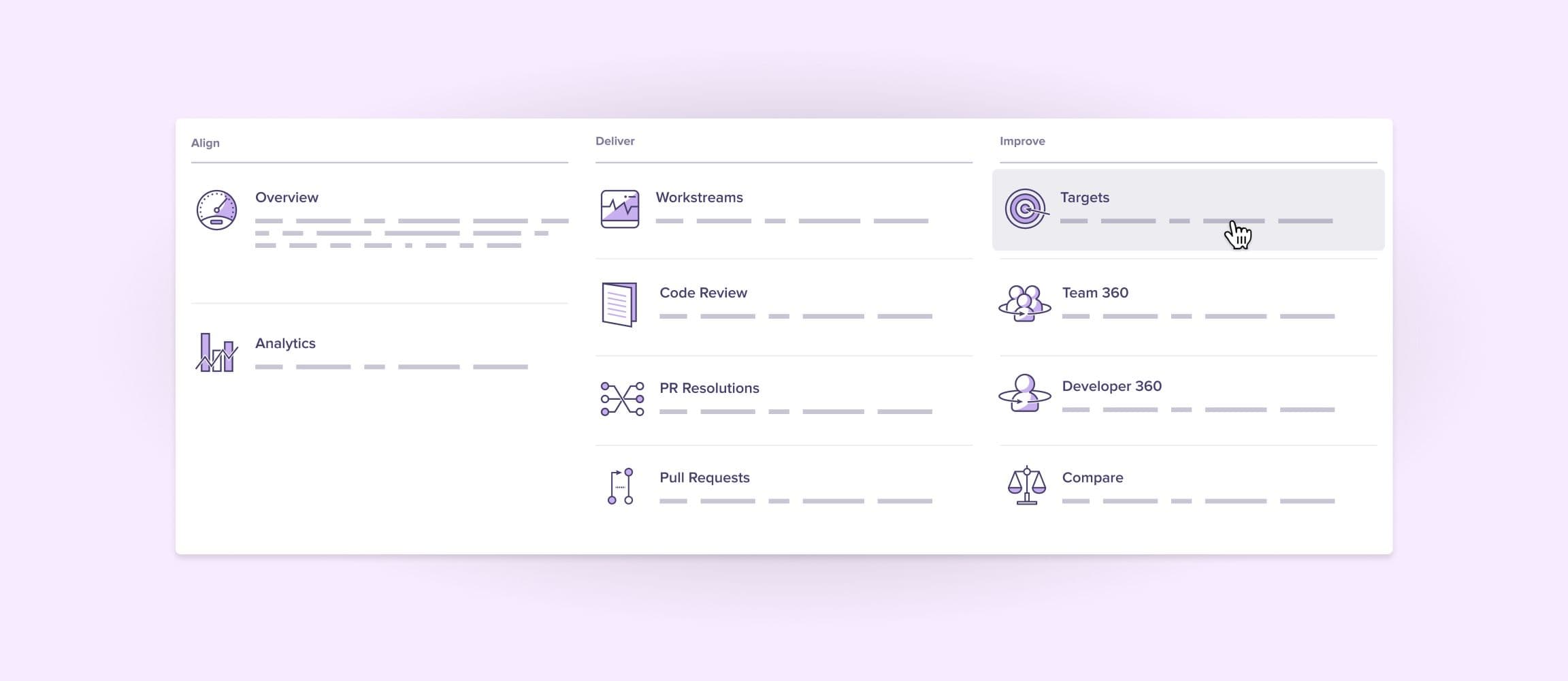 Mega Menu Iconography