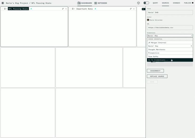 Prospective Sources Credentials