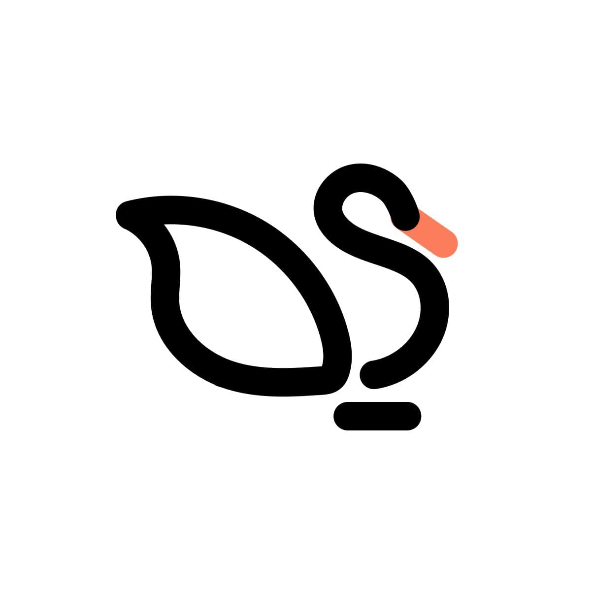 swan logo left on the cutting room floor