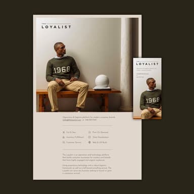 The Loyalist splash page.