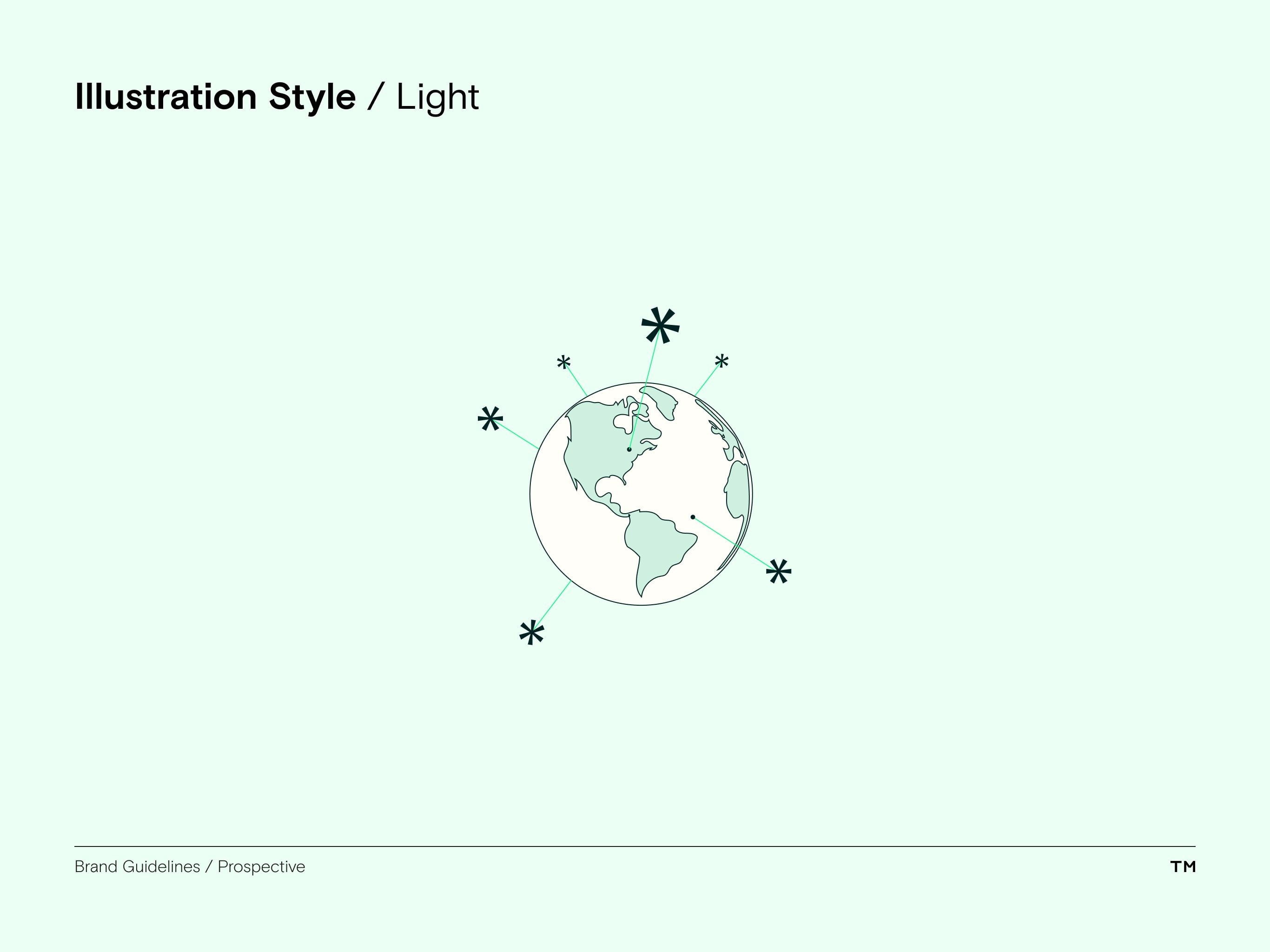 Prospective brand guidelines illustration