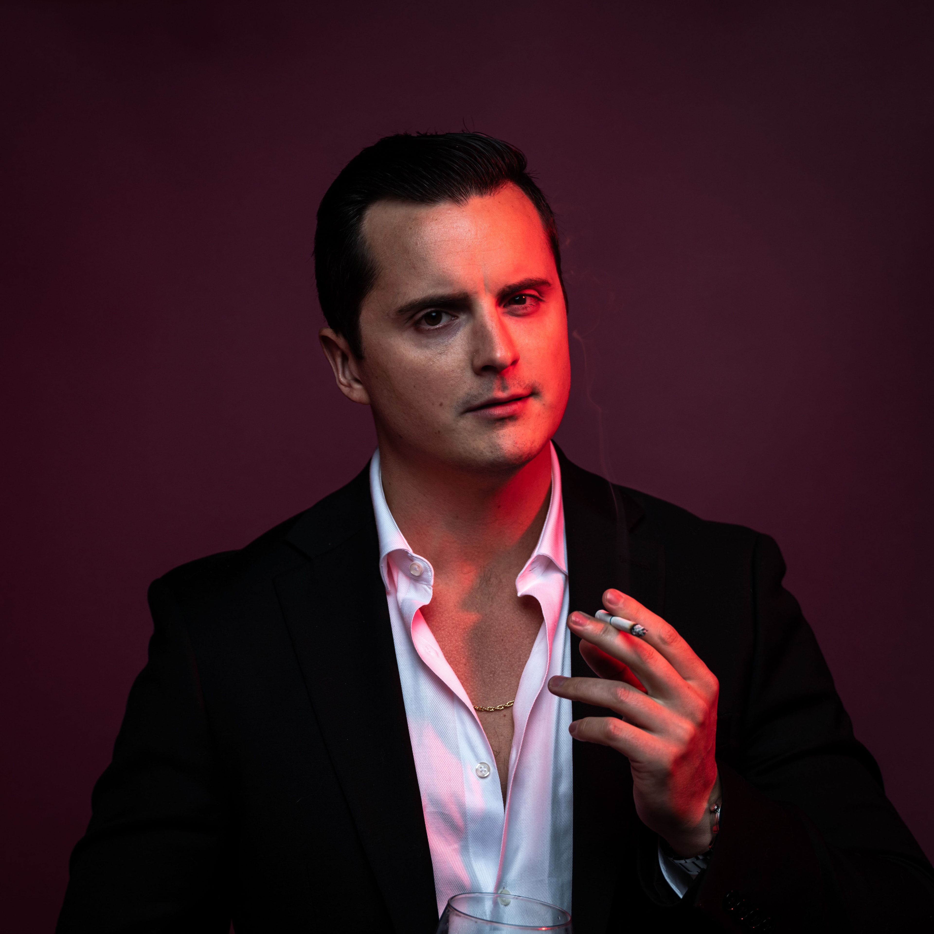 John with a cig