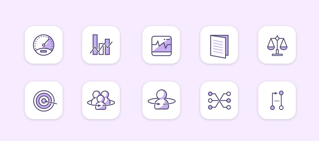 Navigation icons.