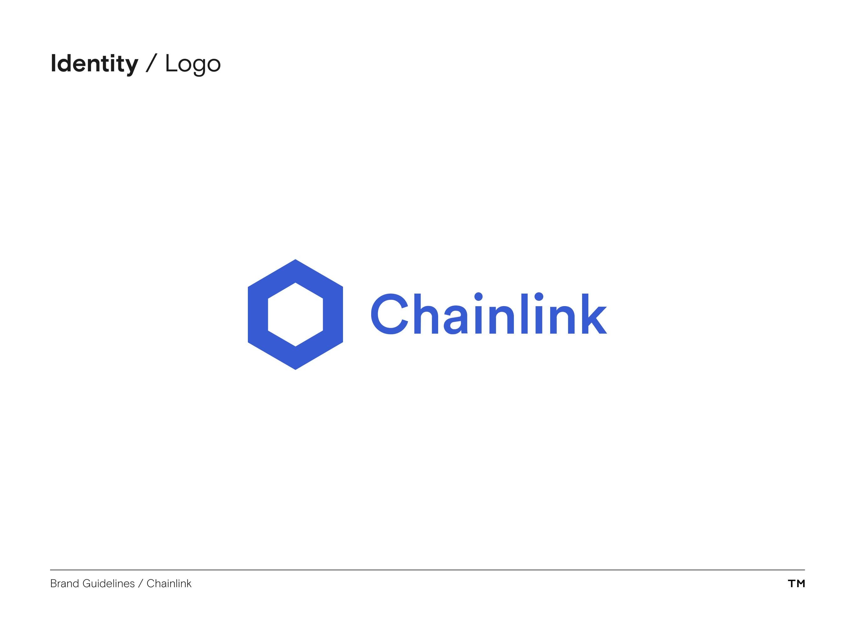 Chainlink brand guidelines combination mark