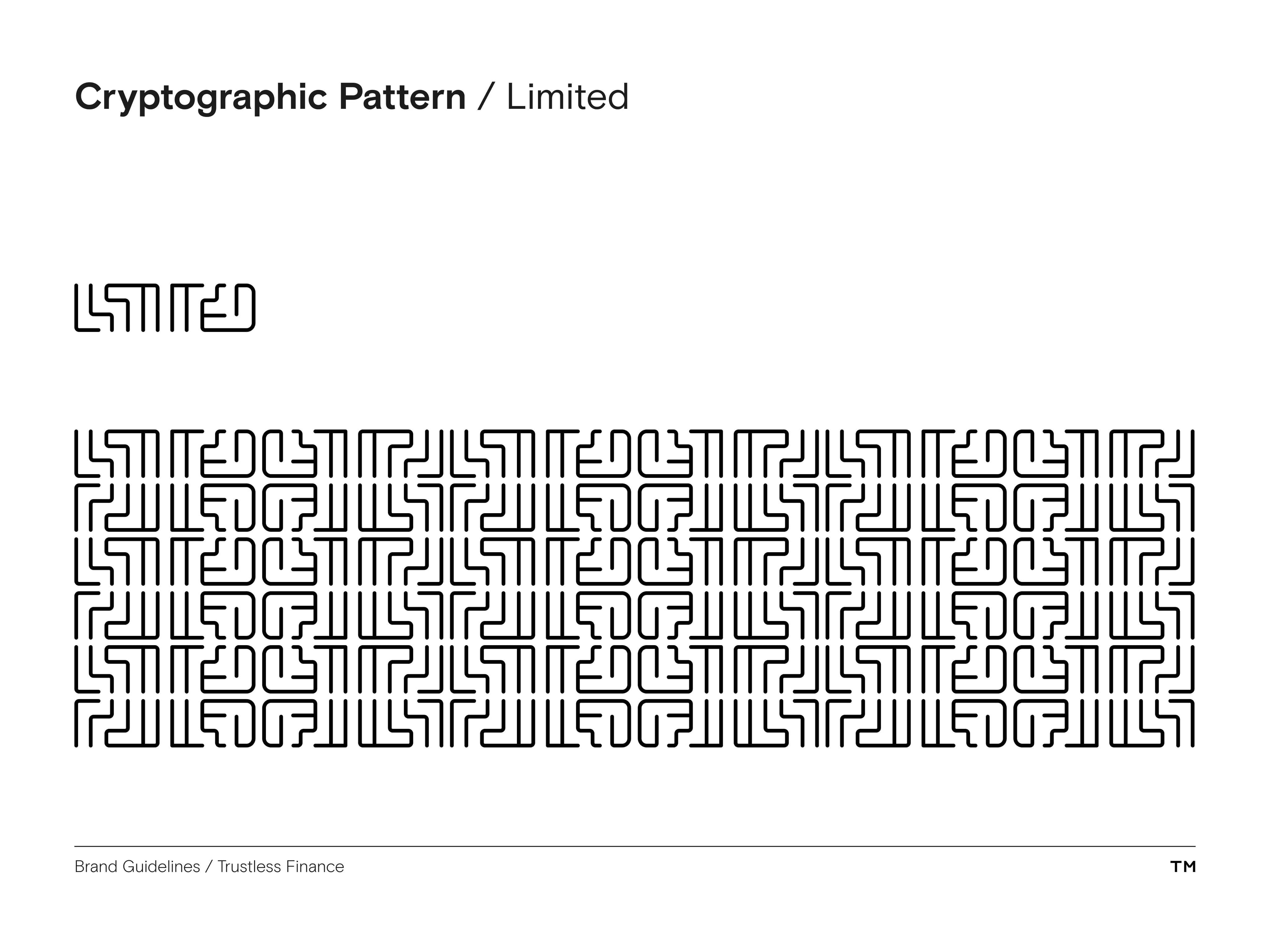 Trustless Finance Brand Guidelines pattern