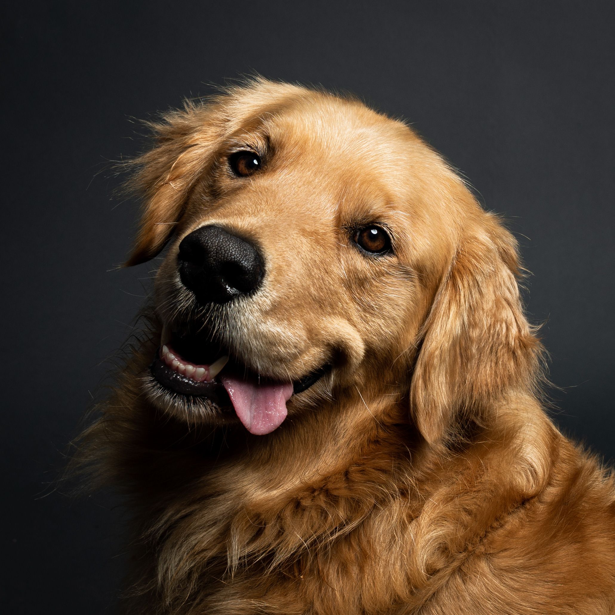 A big smile.