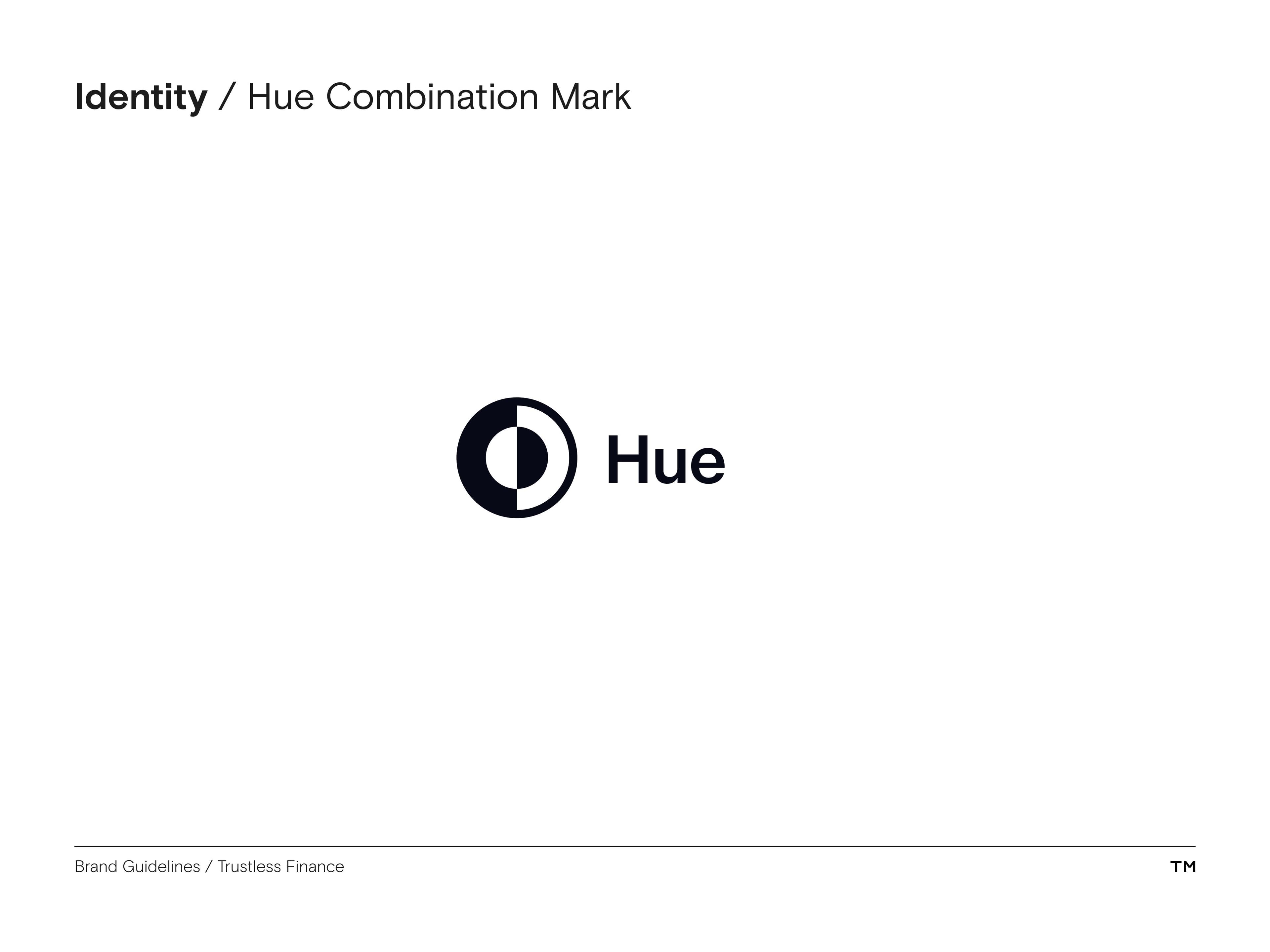 Trustless Finance Brand Guidelines hue logo