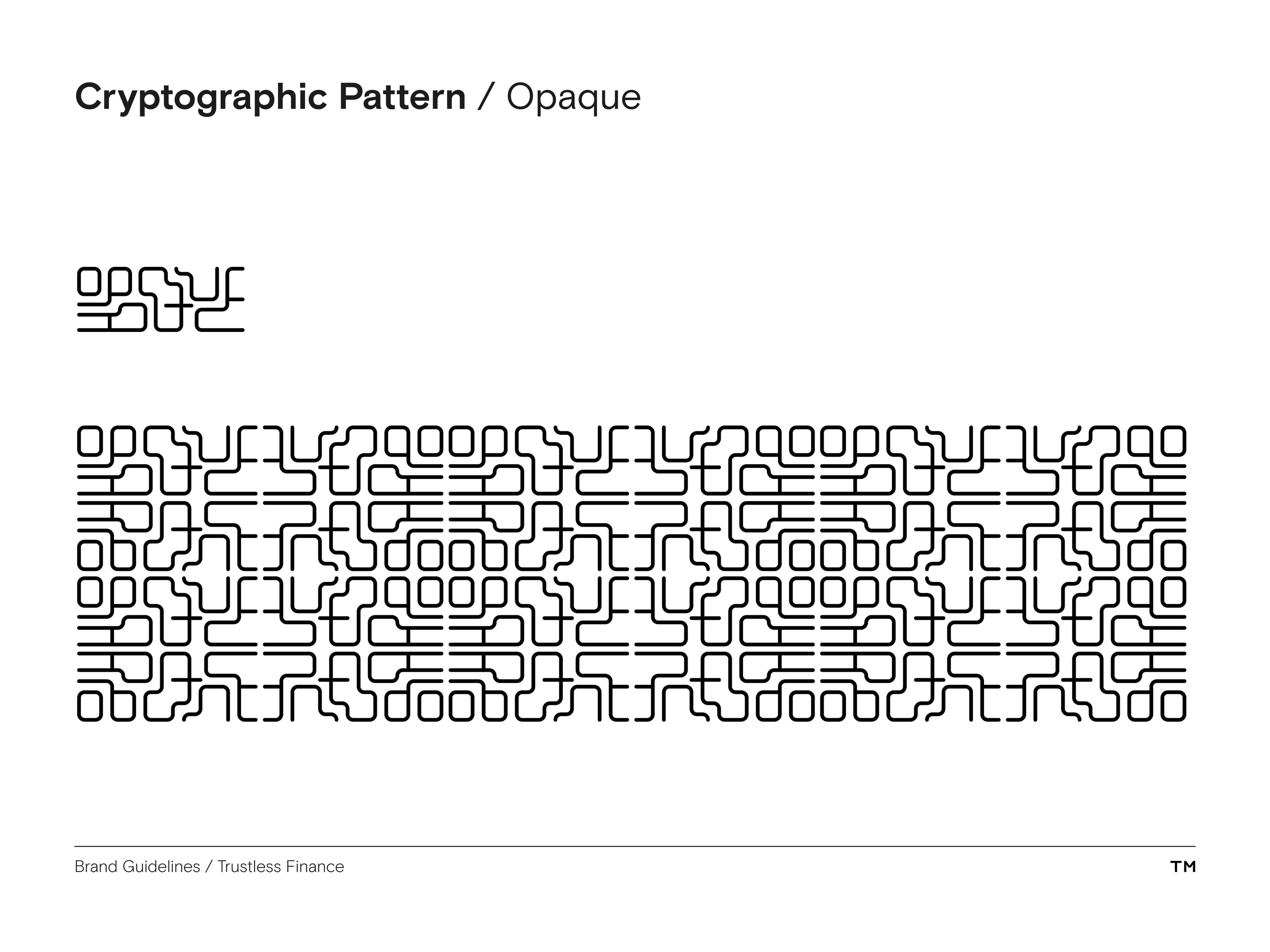 Trustless Finance Brand Guidelines pattern