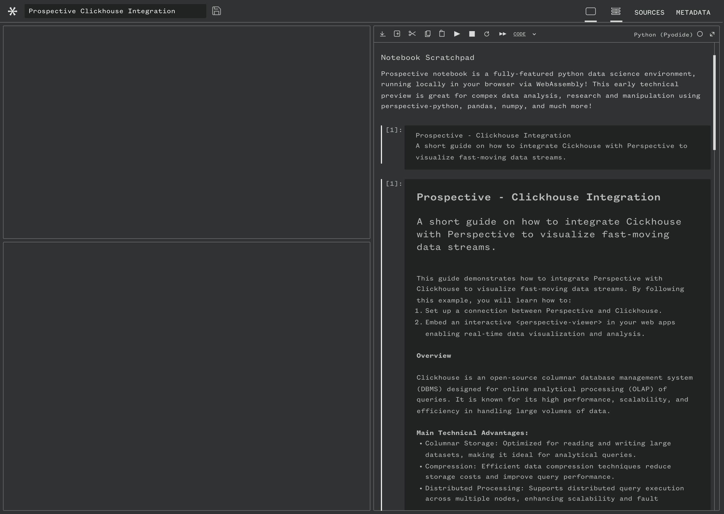 Prospective Notebook