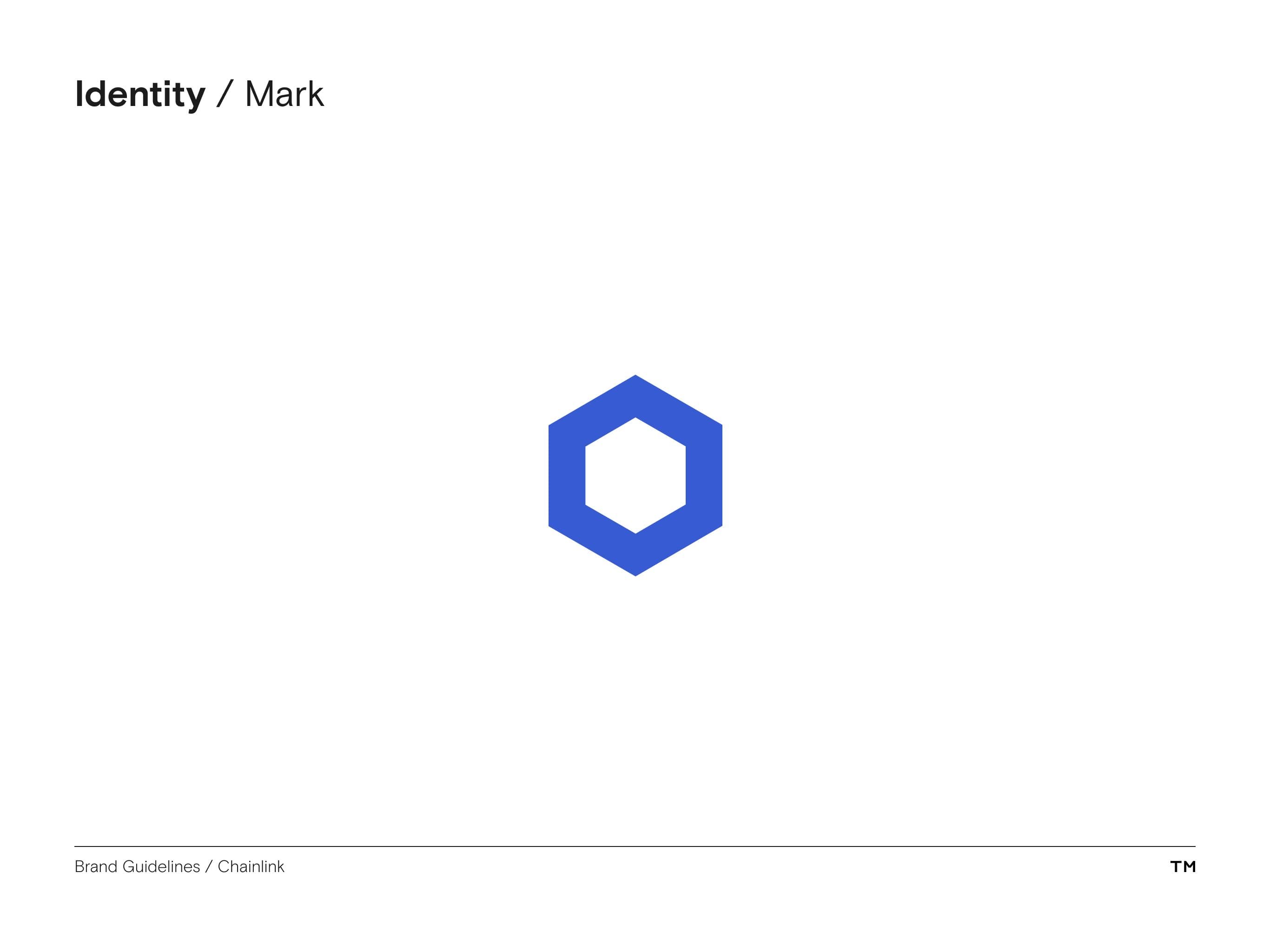 Chainlink brand guidelines mark
