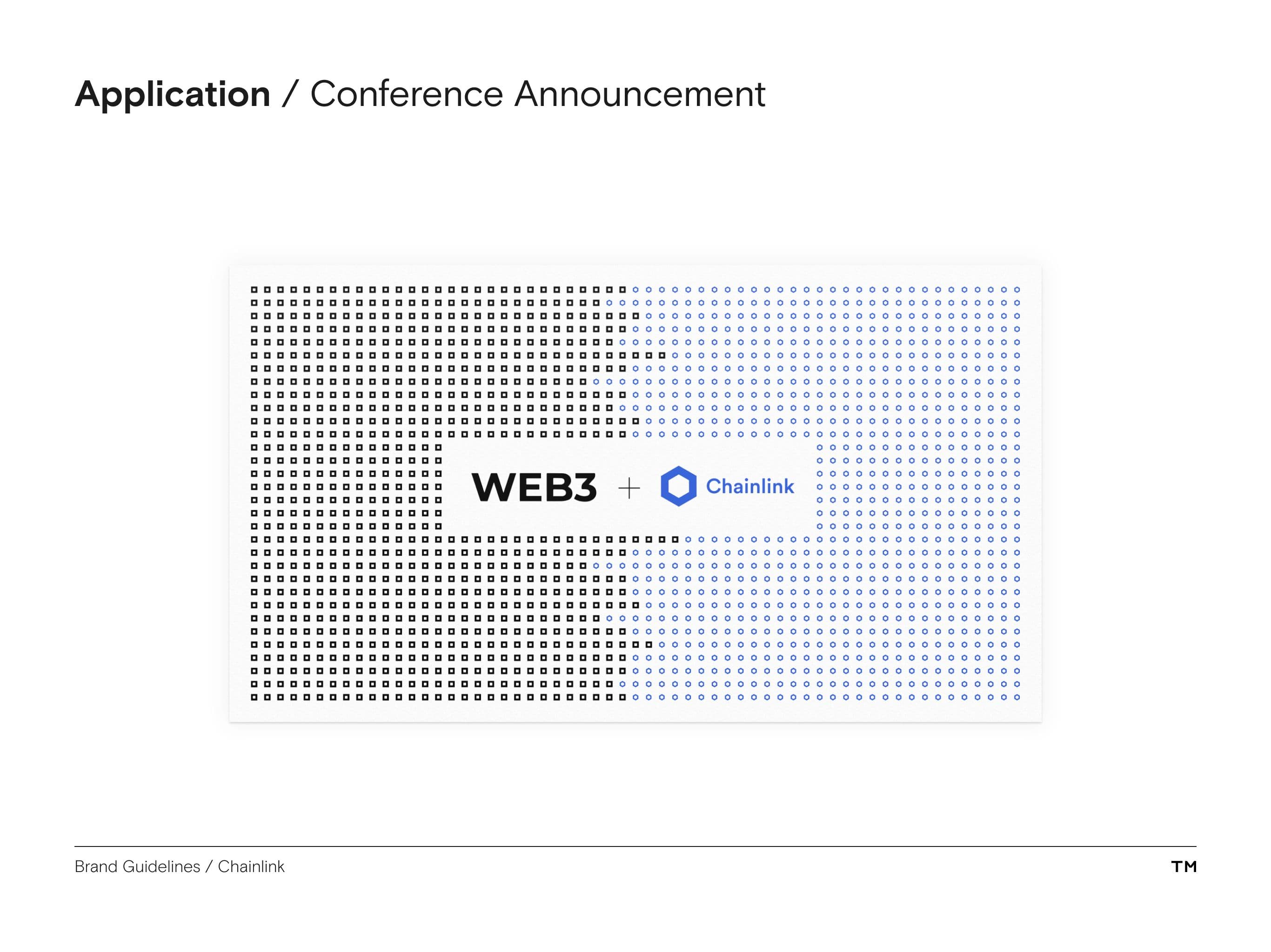 Chainlink brand guidelines conference